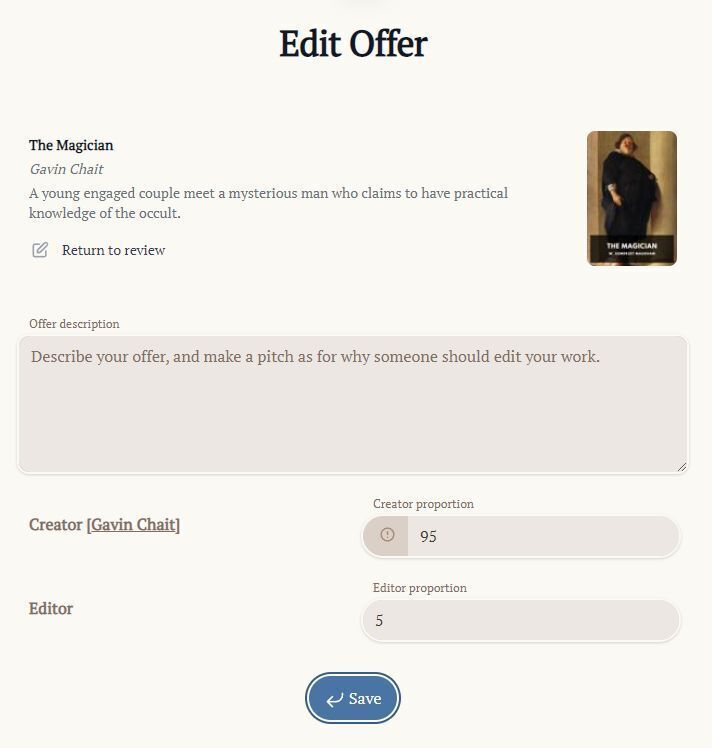 Attempting to claim ownership of 'The Magician' by W. Somerset Maugham