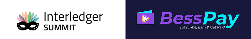 Interledger Summit Logo at left and BessPay Logo at right