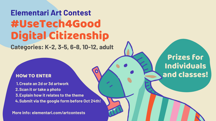 Cover image for October Elementari Art Contest - #UseTech4Good