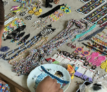 Embroided beads