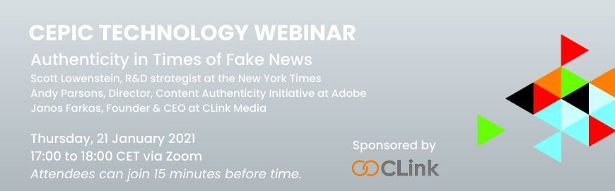 Cover image for CLink will Present with the New York Times and Adobe on Content Authenticity at CEPIC