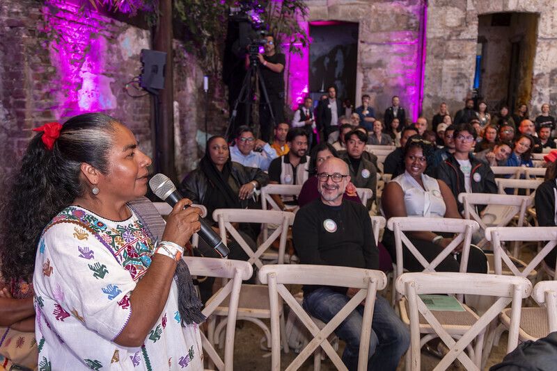 Hermelinda Tiburcio, Mixtec Microbank Representative at ILF Summit