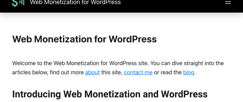 Cover image for WordPress & Web Monetization content series now live!