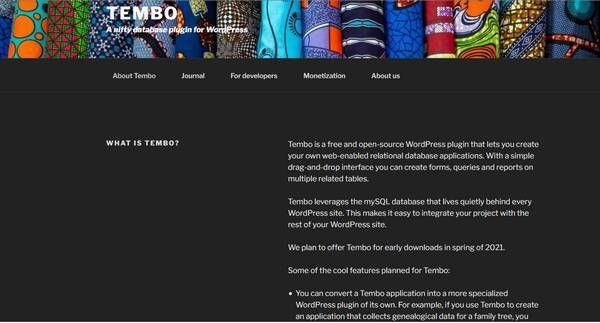 Tembo website