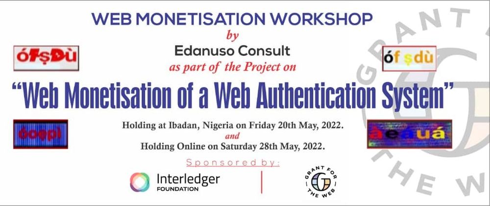 Cover image for Web Monetisation of a Web Authetication System — Grant Report #2