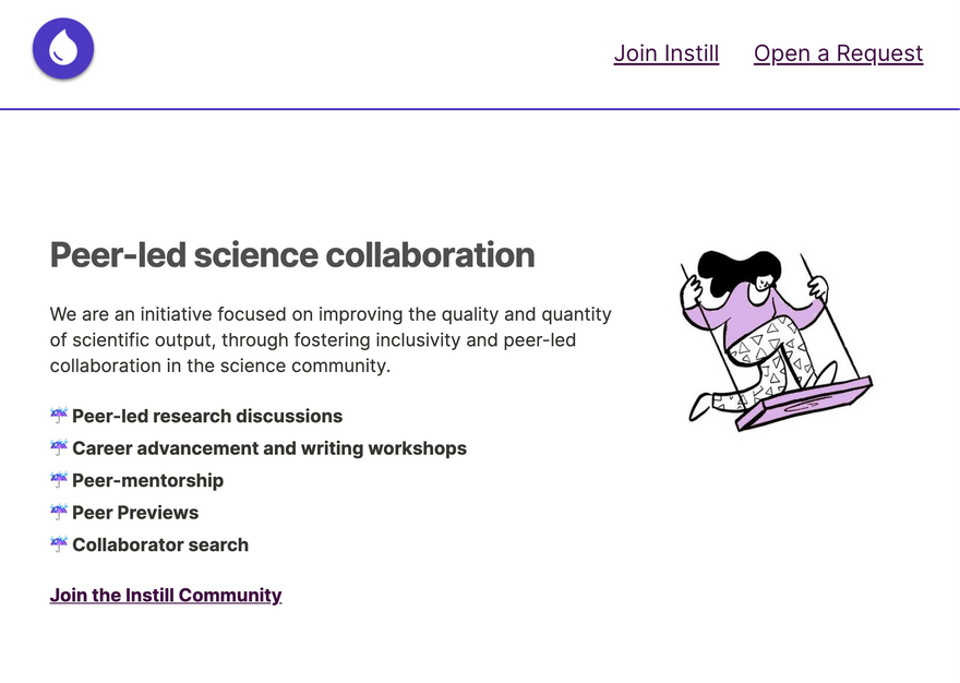Instill Homepage