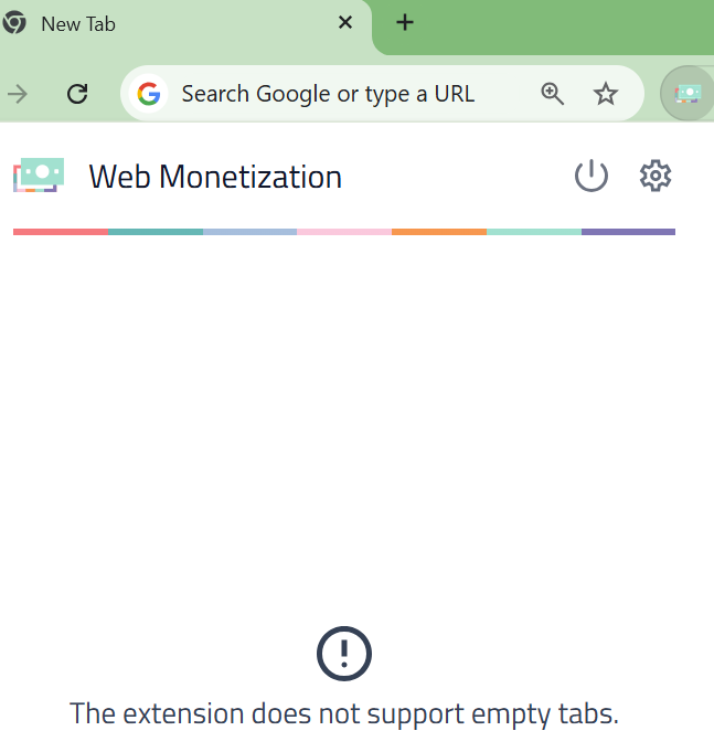 Extension does not support empty tabs
