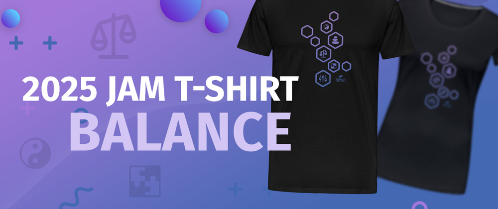 Cover image for New Gamedev.js Jam 2025 t-shirt: Balance!