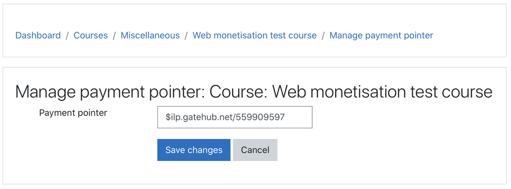 Cover image for Web Monetization for Moodle — Grant Report #1