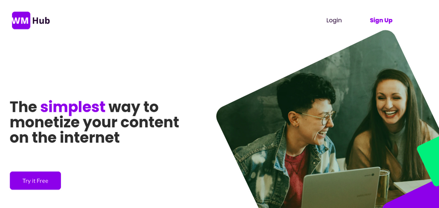 wmhub landing page