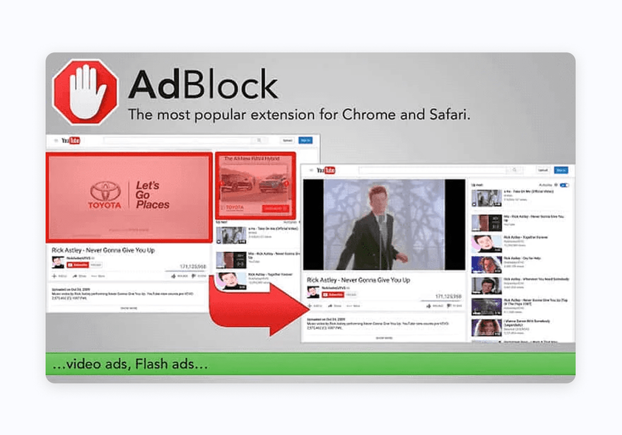 AdBlock - the most popular extension for Chrome and Safari