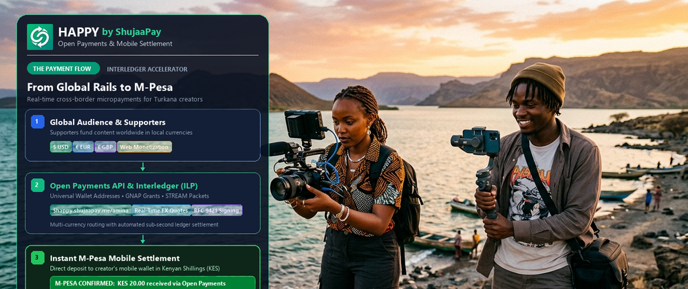 Cover image for Happy by ShujaaPay: Exploring Open Payments-Native Content Hosting & Real-time Mobile Wallet Settlement