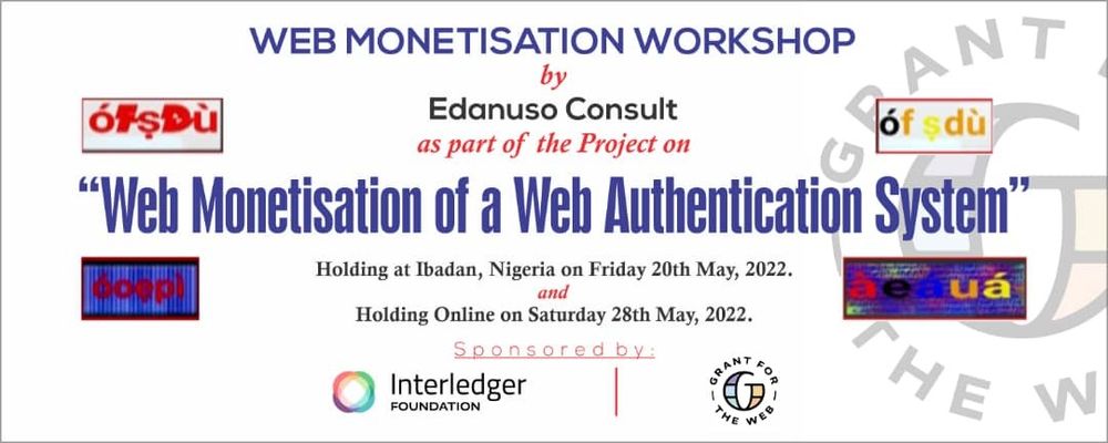 Cover image for Web Monetisation of a Web Authetication System — Grant Report #2