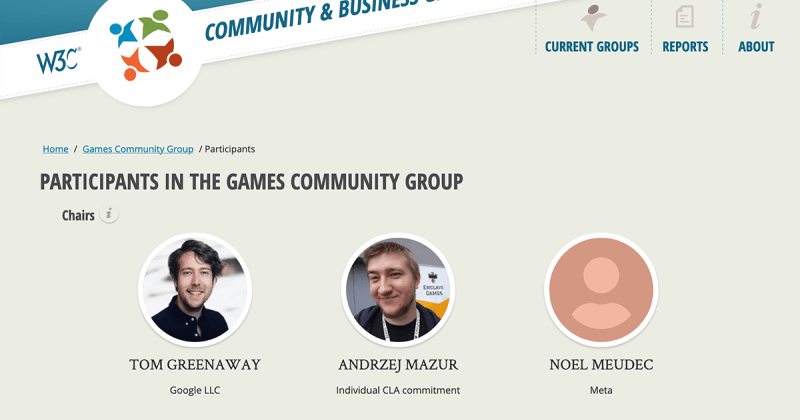 Cover image for Becoming W3C Games Community Group co-chair