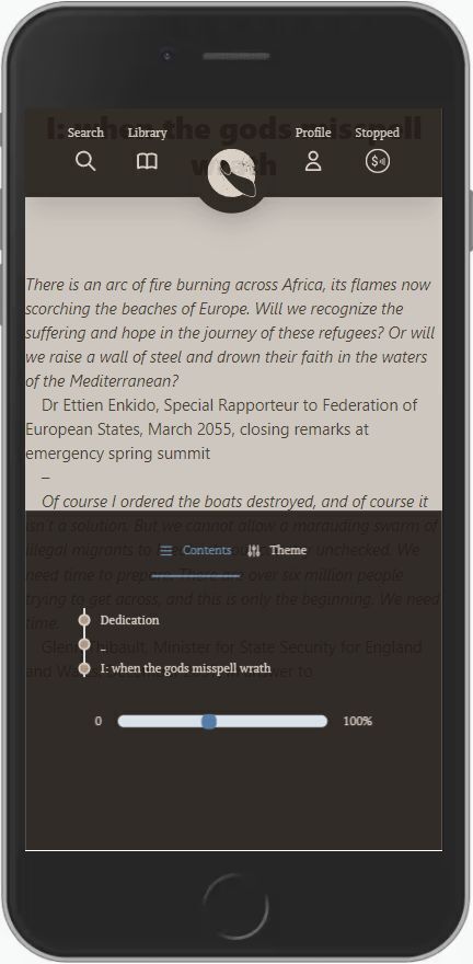 Mobile-friendly epub streaming