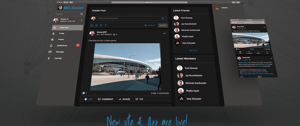 Cover image for MG.Social: New web app is live!