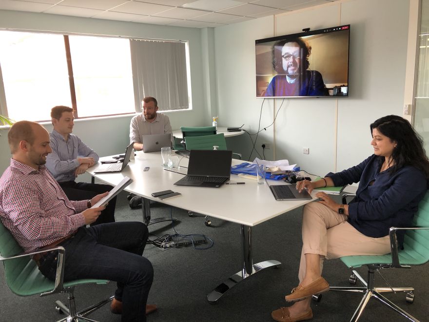 The core team at work