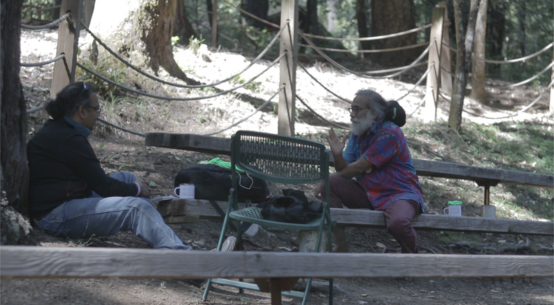 Conversations between technologist and film's collaborator Arky A.R. and computer scientist and media activist T.B. Dinesh at the beautiful redwoods of Camp Navarro, CA, during dWeb Camp 2023 inspired the narrative on community-based technology.