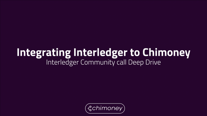 Interledger Community call